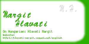 margit hlavati business card